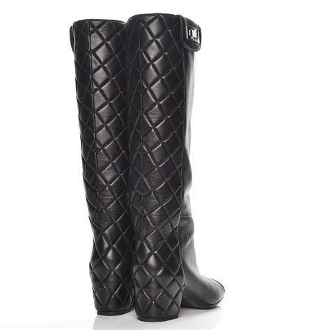 chanel boots tall|knee high Chanel boots.